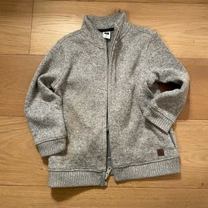 Janie & Janie Gray Zip up Sweater 2t